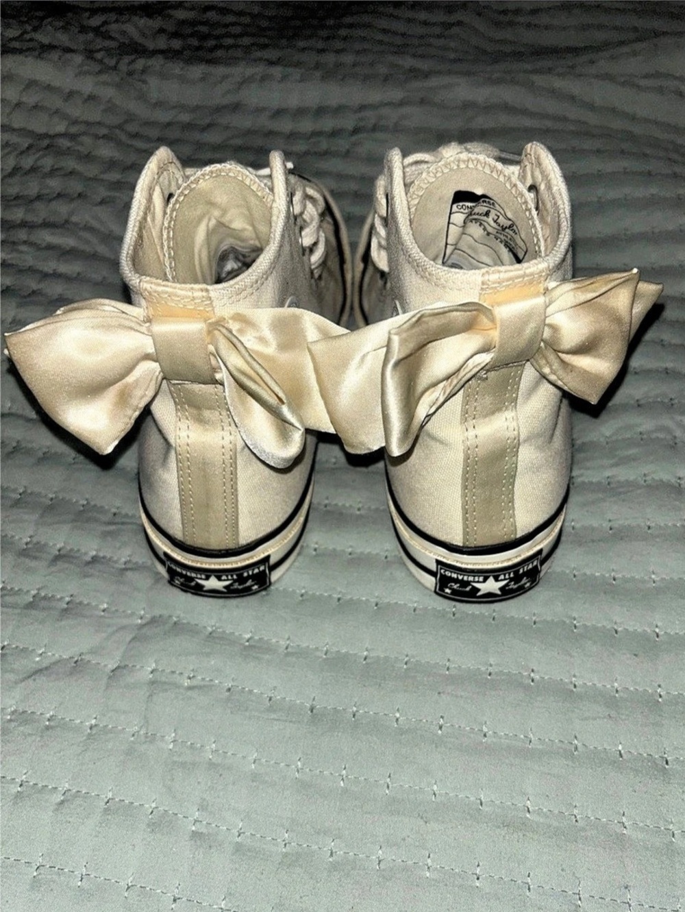 Converse Chuck Taylor All-Star Bow Back High-Top Sneaker - Cream Egret - W6.5 - Picture 2 of 7